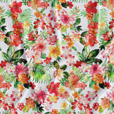 Big Floral Garden Digital Printed Fabric Wholesale Price